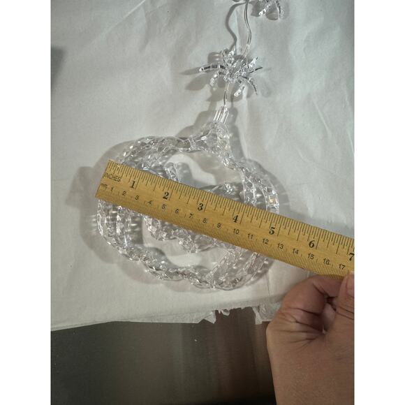 NWT Orange Pumpkin Spider Halloween String Lights Window Light Halloween Decor - Picture 6 of 12